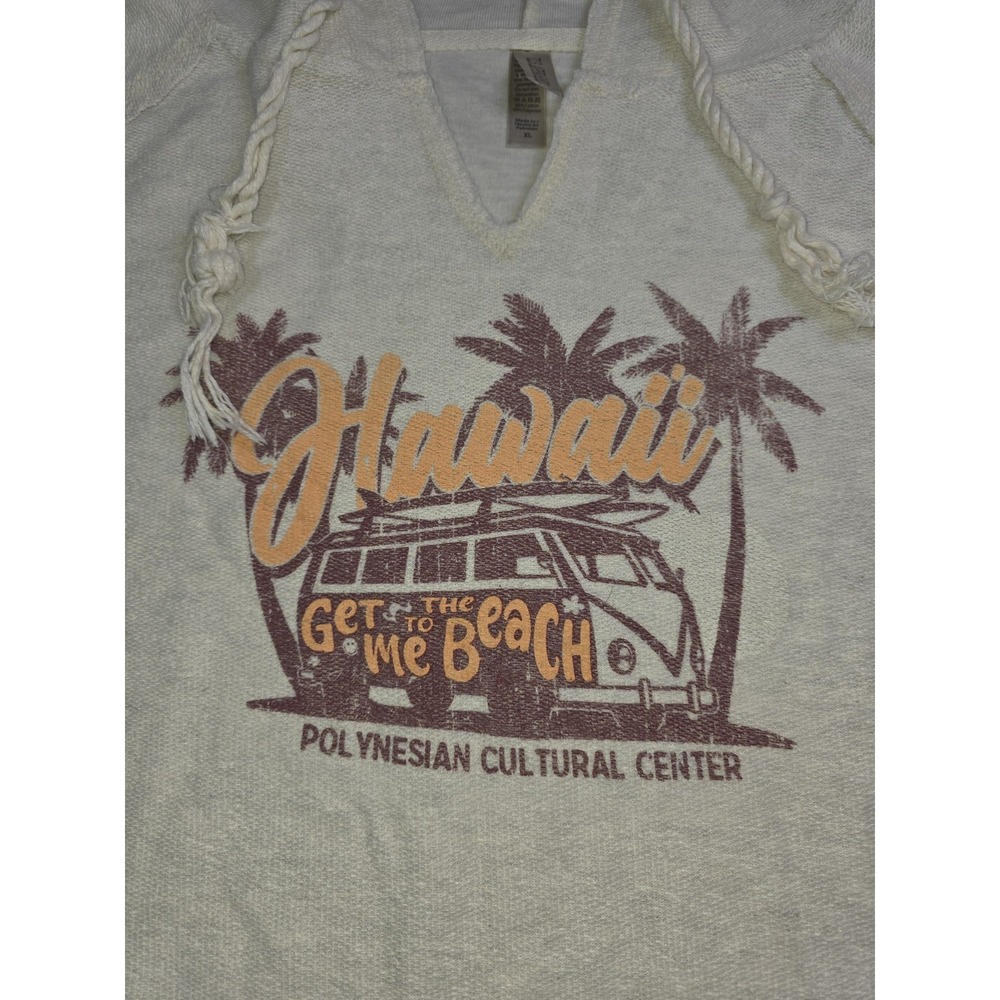 US Apparel Hawaiian Hoodie Beach Surfer Vacation Polynesian Cultural Center XL